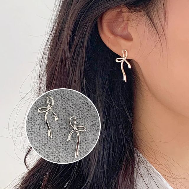 Stud Earring Bow FashionChic