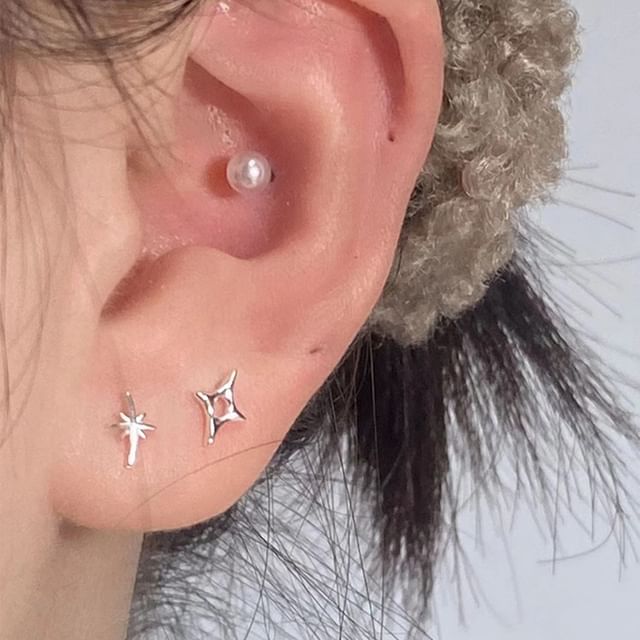 Earring Asymmetrical Stud Star FashionChic