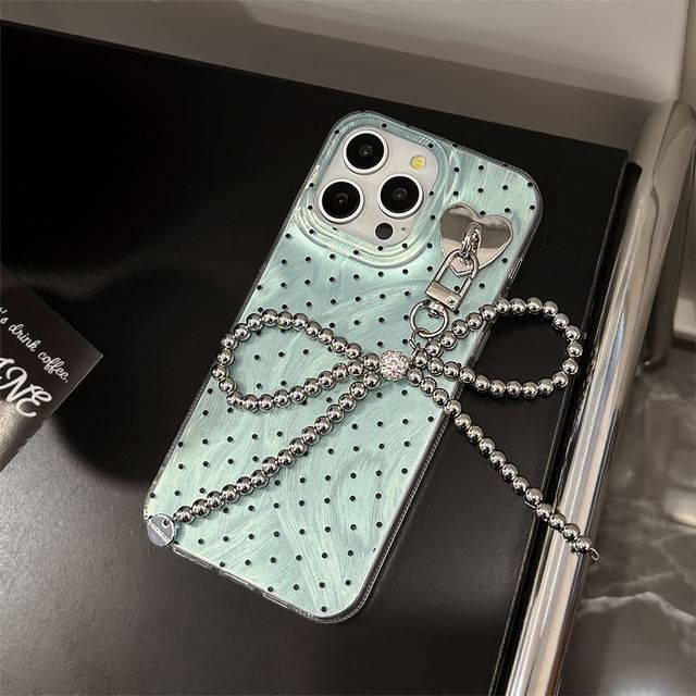 / Phone Case Dot Charm Set Strap Polka FashionChic