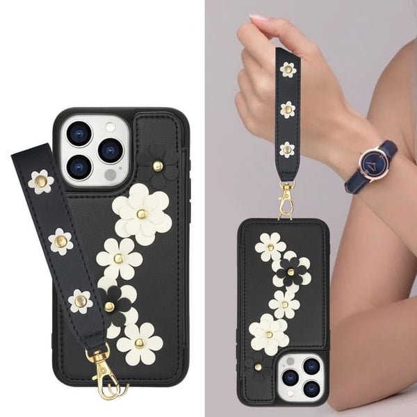 Leather Faux Phone Floral Case FashionChic