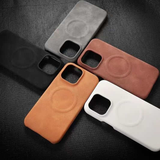 Leather Phone Faux Case MagSafe FashionChic