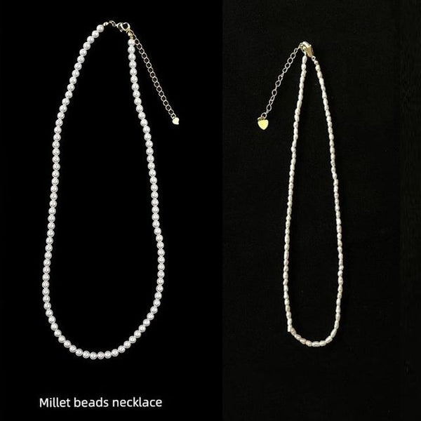 Beaded Necklace Faux Pearl FashionChic