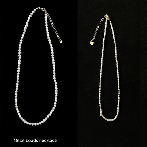 Beaded Necklace Faux Pearl FashionChic