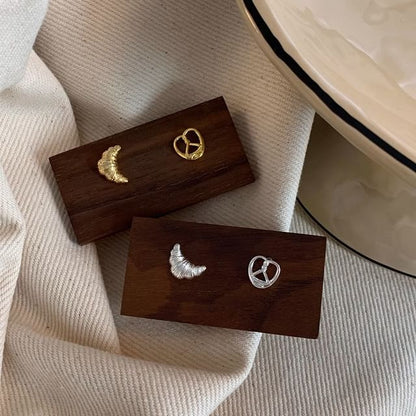 Ear Metallic Stud Pastry FashionChic