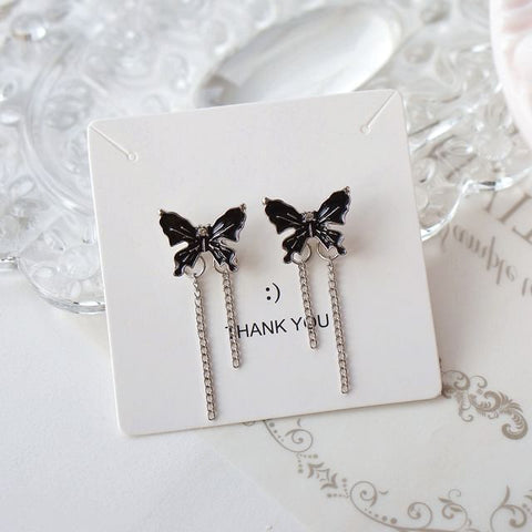 / Drop Clip Earring On Butterfly Enamel FashionChic