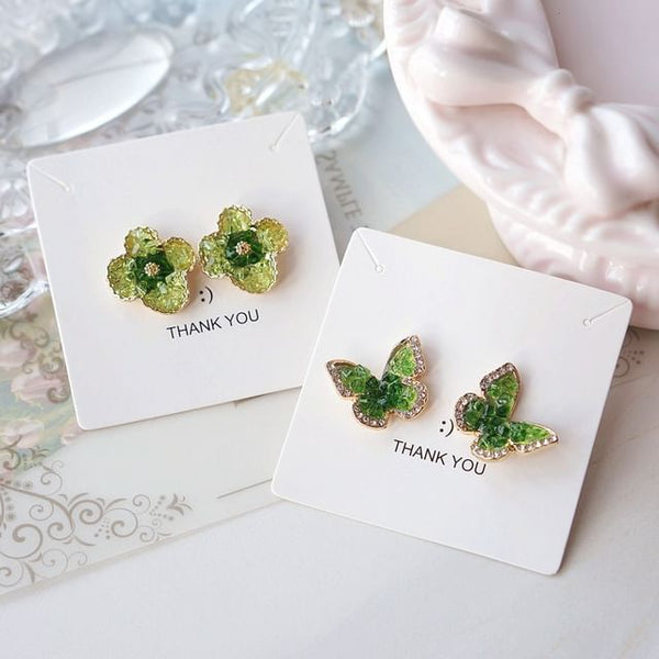 Earring Butterfly Clip / On Flower Stud FashionChic