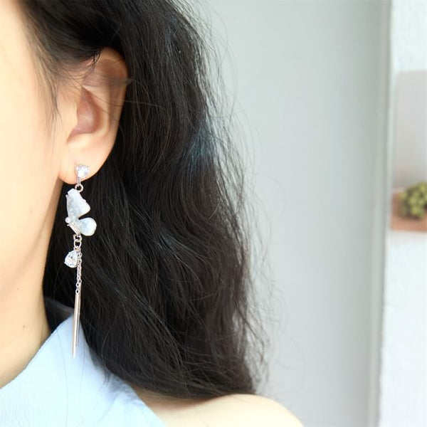 / Butterfly Earring Drop Clip On FashionChic