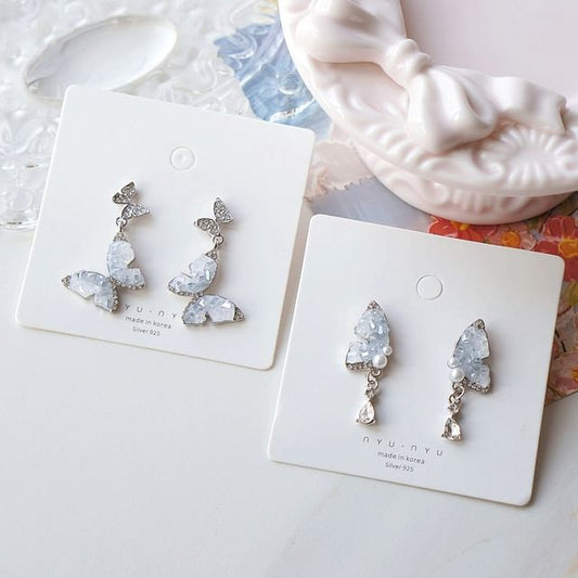 / Drop Earring On Clip Butterfly FashionChic