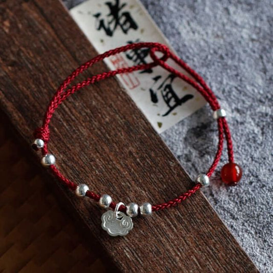 Silver Beaded / Bracelet Anklet Rope FashionChic