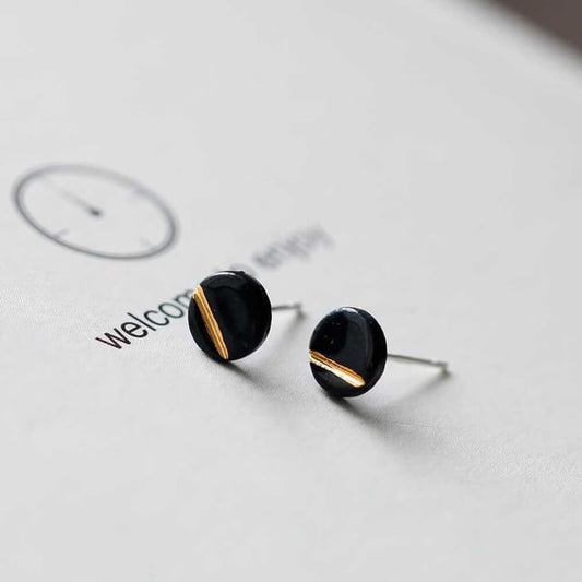 Earring Disc Stud FashionChic