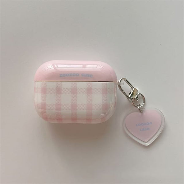 Charm Pro Designs) AirPods (Various Case Skin Plaid Earphone / FashionChic
