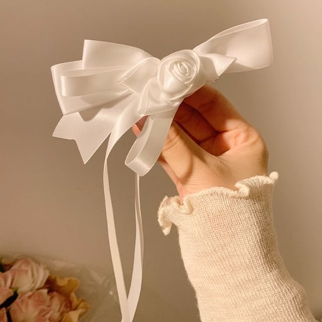Flower Bowknot Clip Hair FashionChic