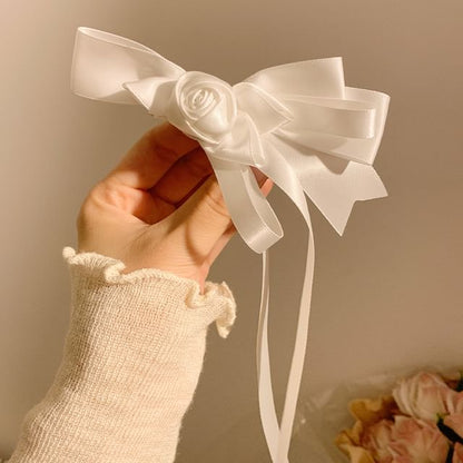 Flower Bowknot Clip Hair FashionChic