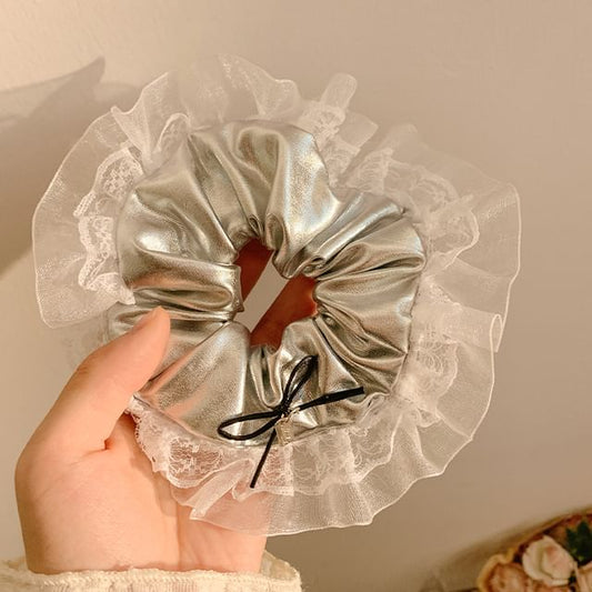 Scrunchie Trim Ruffle FashionChic