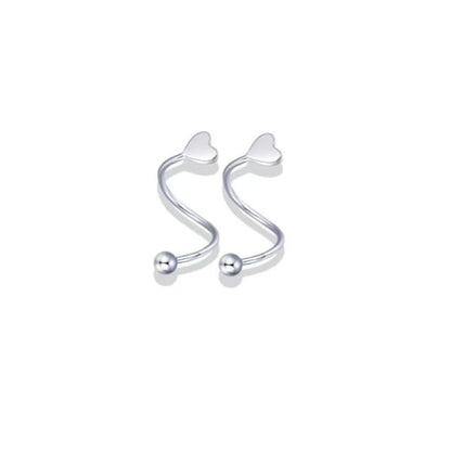Heart Bead / Jacket Ear Alloy Star FashionChic