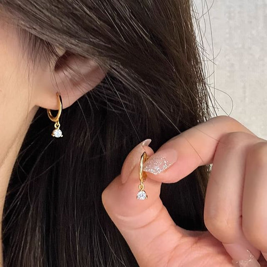 Earring Rhinestone Alloy Drop FashionChic