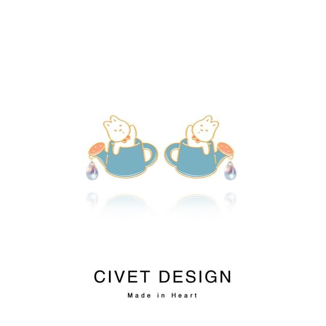 Sterling Various Earring Silver Cuff Designs ( ) Rabbit Cartoon Ear / Stud FashionChic