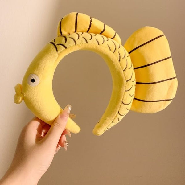 Wash Chenille Headband Face Fish FashionChic