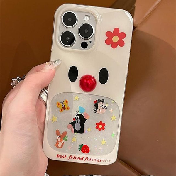 Case Adhesive Decoration Cartoon / Phone Set Bead FashionChic