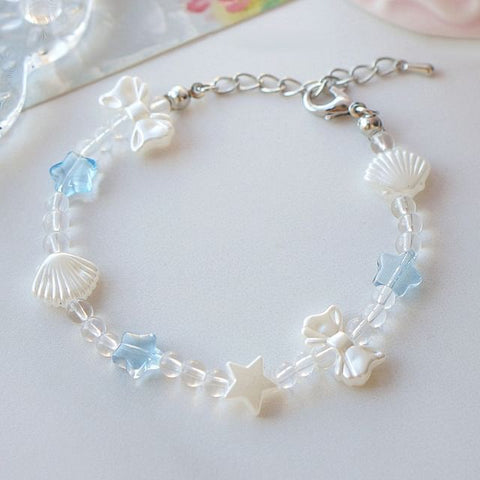 Star Beaded Shell Bracelet FashionChic