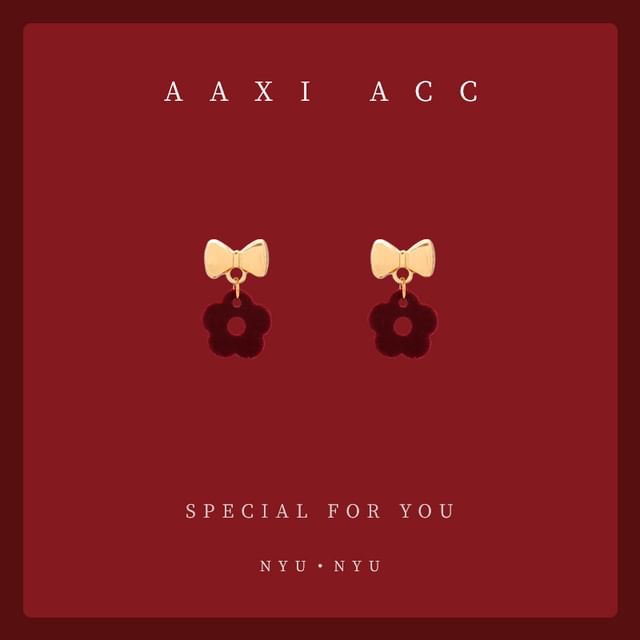 Drop Earring Clip-On Floral / Bow FashionChic