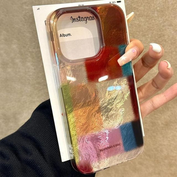 Block Color Case Phone FashionChic