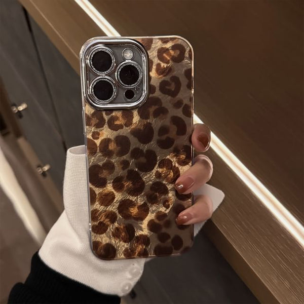 Strap / Print Case Set Leopard Phone FashionChic