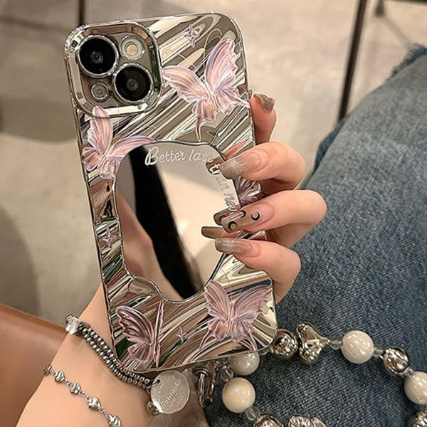 Strap Case Phone Mirrored Set / Butterfly FashionChic