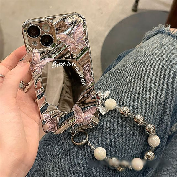 Strap Case Phone Mirrored Set / Butterfly FashionChic