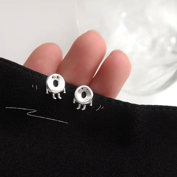 Sterling Cartoon 925 Silver Earring Stud FashionChic