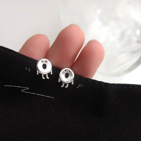 Sterling Cartoon 925 Silver Earring Stud FashionChic