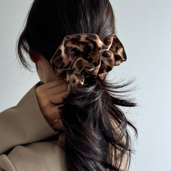 Hair Scrunchie Print Leopard FashionChic