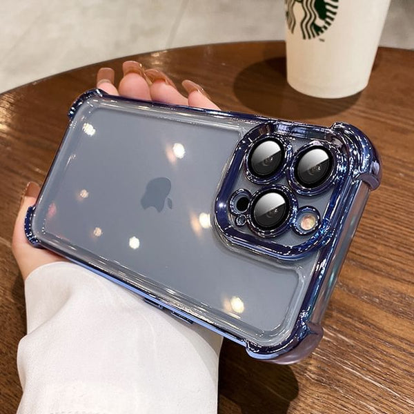 Case Metallic Phone Padded FashionChic