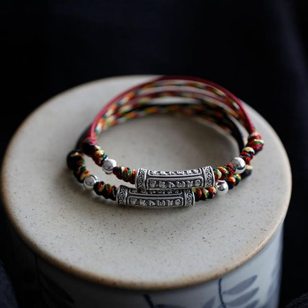 Bracelet (Various Silver Knot Designs) Embossed S999 FashionChic