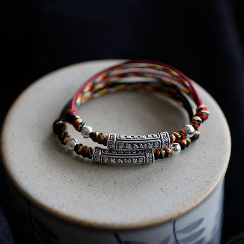 Bracelet (Various Silver Knot Designs) Embossed S999 FashionChic