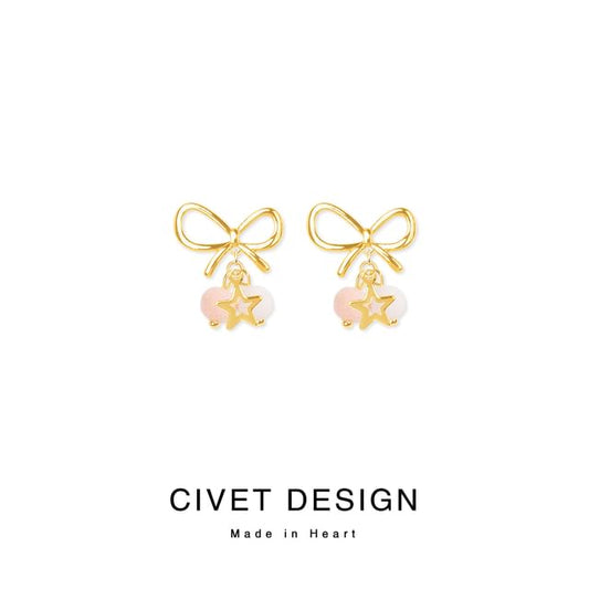 Threader Star Drop / Earring Bow FashionChic