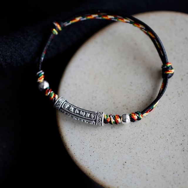 Bracelet (Various Silver Knot Designs) Embossed S999 FashionChic