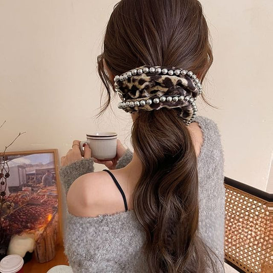 Leopard Scrunchie Hair FashionChic