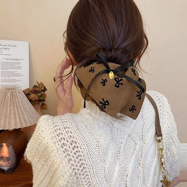 Print Hair Scrunchie Bow FashionChic