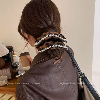 Leopard Scrunchie Hair FashionChic
