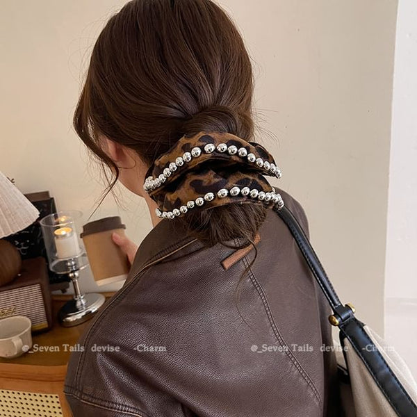 Leopard Scrunchie Hair FashionChic