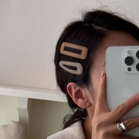 Clip Set Designs) Leather Faux 2: Hair of (Various FashionChic