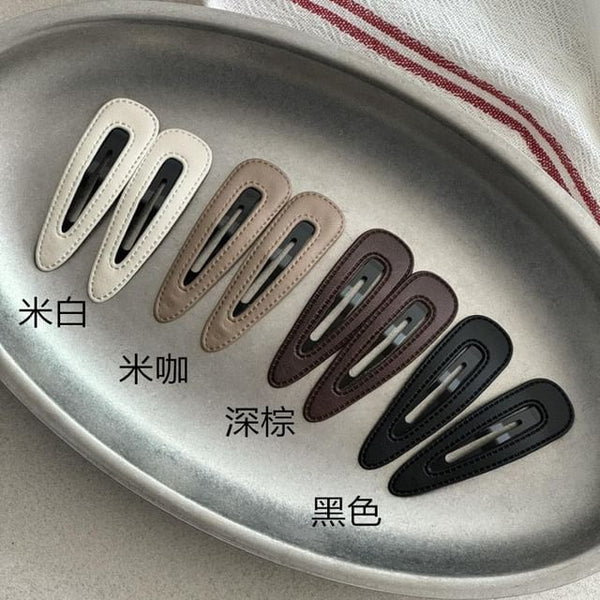 Clip Set Designs) Leather Faux 2: Hair of (Various FashionChic