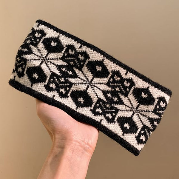 Patterned Knitted Headband FashionChic