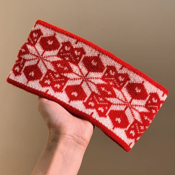 Patterned Knitted Headband FashionChic