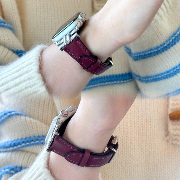 Band Apple Leather Genuine Watch FashionChic