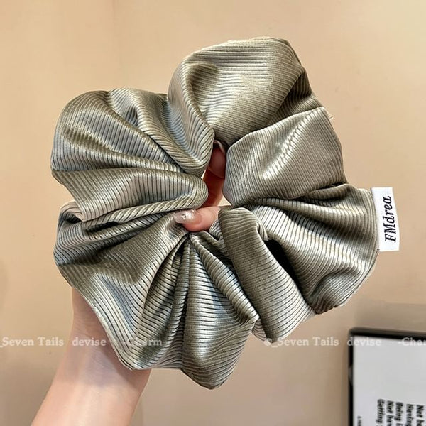 Label Scrunchie Lettering FashionChic