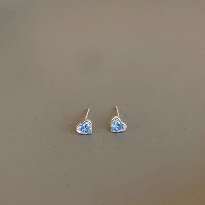 Earring Stud Rhinestone Heart Alloy FashionChic