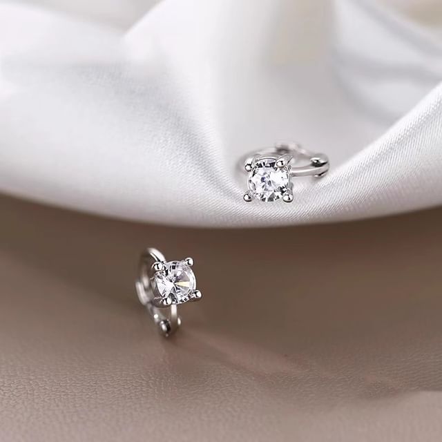 Huggie Rhinestone Earring Alloy FashionChic