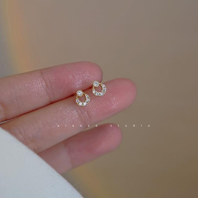 Stud S925 Sterling Silver Rhinestone Earring FashionChic